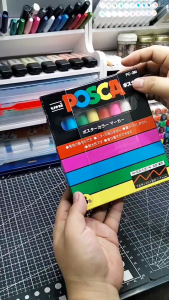 Uni Posca Markers Set of 8 Colors Acrylic Paint Markers [PC3M8C PC5M8C]