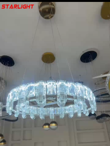 Lampu kristal minimalis baru lampu kristal 3 warna lampu gantung ruang tamu ruang makan lampu gantung kamar tidur lampu kristal dekoratif