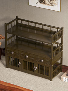 XUNHUAI | Mini Chinese Style Solid Wood Tea Accessories Storage Shelf