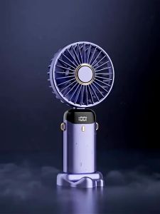 Kipas Angin Lipat Genggam SX-122 Portable Handy Mini Fan LED Display 5 Speed Rechargeable