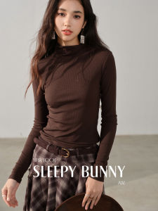 Modal Tencel Half-High Collar T-Shirt Spring Wear Base Layer