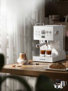 SAPOUDR | Home & Commercial Use Semi-automatic Espresso Machine with Milk Frother