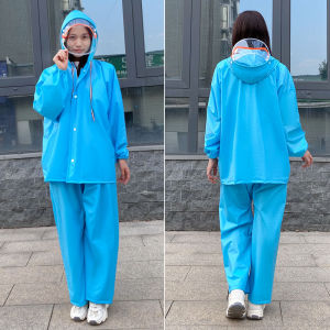 Raincoat Rain Pants Suit Womens Mens Take-out Rider Full Body Rainproof Motorcycle Electric Car Split Cycling