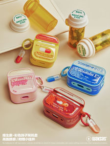 Colorful Protective Case for  Airpods pro Cute Moving Personality Suitable for 1/2/3 Generations of Airpods with Lanyard