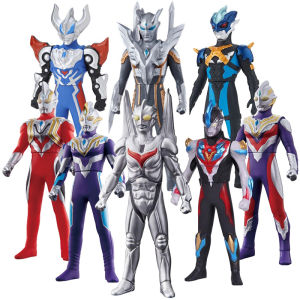 FENAFE【♥️️️BEST♥️】13CM Besar Ultraman Mainan Action Figure Ultraman Ribut Z Zero Tiga Trigger Geed Belial Orb Rosso Mainan Bahan Karet