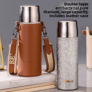 Bemega | Insulation Pure Titanium Double-layer Tea-infusion Cup