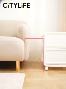 Citylife 8L/12L Rubbish Bin Slim Gap Trash Can Waste Bin Dustbin Trash Bin for Bathroom/Toilet/Kitchen/Living Room