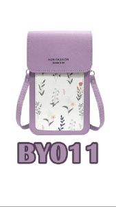 Tas Selempang HP Wanita Fashion Dompet HP TouchScreen Motif Bunga Mini Simple New Collection -BY011