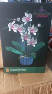 Bộ lắp ráp Chậu Hoa Lan Hồ Điệp – Mô hình trang trí đẹp sang trọng 50608_608 mảnh
