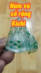 Combo 30 cái núm vú cổ rộng Kichi Aki núm ti siêu mềm chống sặc chống đầy hơi 100% silicone không BPA (hộp 30 cái núm ty)