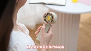 Portable Mini Fan USB Rechargeable Handheld Fan 5-Speed Adjustable Folding Fan Foldable Desktop Fan