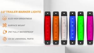 Đèn Báo Rẽ LED 1 Chiếc Cho Xe Tải Điện Áp Kép 12V/24V Đèn Báo Rẽ Đèn Hậu Đèn Phanh Cho Xe Buýt Xe Tải Rơ Moóc