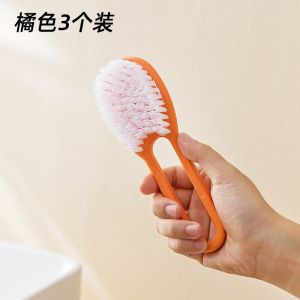 Plastic Hanging Shoe Brush Long Handle Home Use Non-Slip Cleaning Brush for Shoes Safe on All Kinds of Shoes Multi-Functional