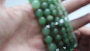 1 strand/Lot Natural Green Aventurine Stone Beads Round Smooth Frosted Spacer Stone Bead for Jewelry Making DIY Accessories