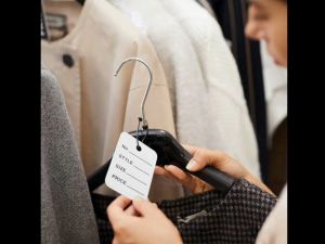 【Local Warehouse】1000Pcs/Lot Printed Price Pattern Vintage Style White Hanging Kraft Paper Tags Label Note Price Cosmetics Tags with Hemp Strings Price Tags Clothing Tag Hang Tag String for Marking Clothing Price