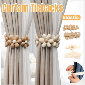 Adjustable Flower Curtain Straps Room Curtain Ties Buckle Clip Curtain Accessories Home Decoration