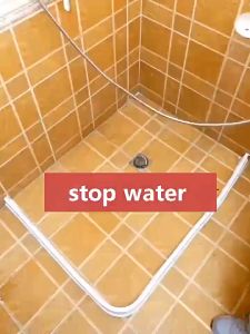 5CM Height Bathroom Shower Water Blocking Strip Water Barrier Flexible kitchen Silicone Waterproof Water Stopper Bar Air Pancuran Mandian