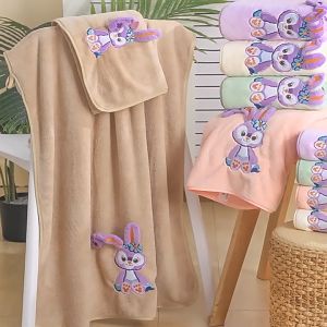 ผ้าเช็ดตัว ลายการ์ตูน Stella วัสดุไมโครไฟเบอร์ ผ้าเช็ดตัวผู้ใหญ่ ขนาด70x140cm