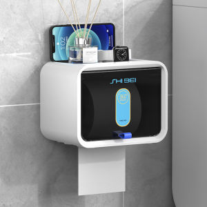 Kệ Đựng Giấy Vệ Sinh Phòng Tắm Chống Thấm Nước Không Cần Đục Lỗ Khuôn Giấy Vệ Sinh Treo Tường Bằng Nhựa Giá Đỡ Giấy Vệ Sinh