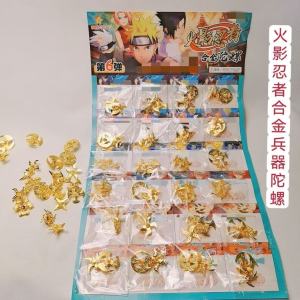 Đồ Chơi Xoay Kim Loại Màu Vàng Hợp Kim Cầm Tay Naruto Shippuden Đồ Chơi Giáo Dục Cho Trẻ Em Đồ Chơi Đối Kháng Xoay