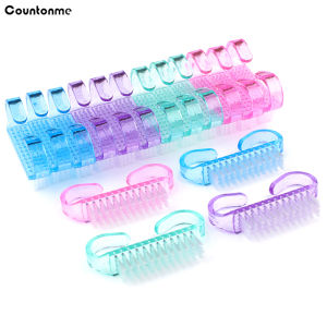 100 ชิ้นเล็บแปรงฝุ่นแปรงทําความสะอาดสําหรับเล็บดูแลเล็บขนาดเล็กมุมแปรง Remover เครื่องมือ