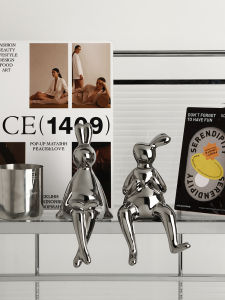 Modern Minimalist Rabbit Decorative Accessories Luxury High End Hall Living Room TV Cabinet Home Decoration BHM Creative Design