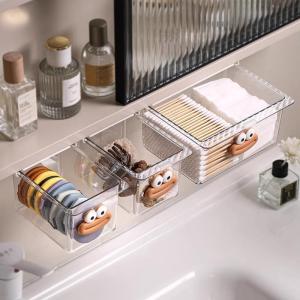 Transparent Cartoon Drawer-style Storage Box Bathroom Organizer