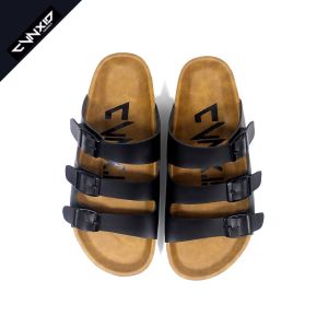 CVNXID Footwear Sandal selop pria casual sendal slip on - mozart hitam