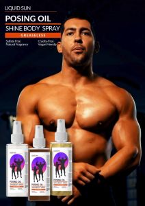 Liquid Sun Posing Oil: Enhance Your Muscle Definition & Stage Presence