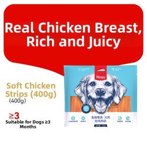 Wanpy | Reward & Training Soft Chicken Jerky for Small Dogs 400g