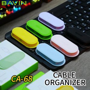 BAVIN CA68 Desktop Cable Storage Cord Wrapper Cable Wire Cord Organizer Winder Cable Management Clip