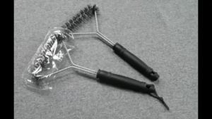 [HCM] Cây cọ thép chà rửa vệ sinh vỉ nướng BBQ có tay cầm dài tiện dụng-Hesede