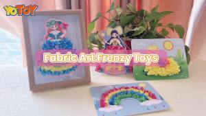 YOTOY Fabric Art Frenzy Toys for Girls Age 3-8 Years Old: A Creative Puzzle Puncture Painting Toy Gift for Kids Arts and Crafts for Kids Ages 6-8 Year Old