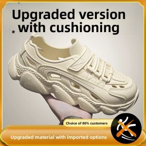 Mens Thick Bottom Sandals Summer Outdoor Breathable 2025 New Water Crossing Anti-slip Fishing Hiking Shoes EVA Slippers