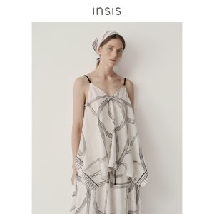 INSIS FEMME | Printed Linen Summer Halter Top