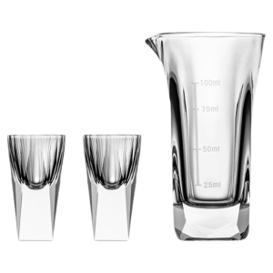Crystal Glass Liquor Cup Decanter Set