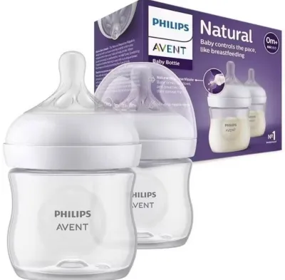 Avent SCF690/23 Bottle Natural Twin 125ml 2pcs - Botol Dot Susu Bayi