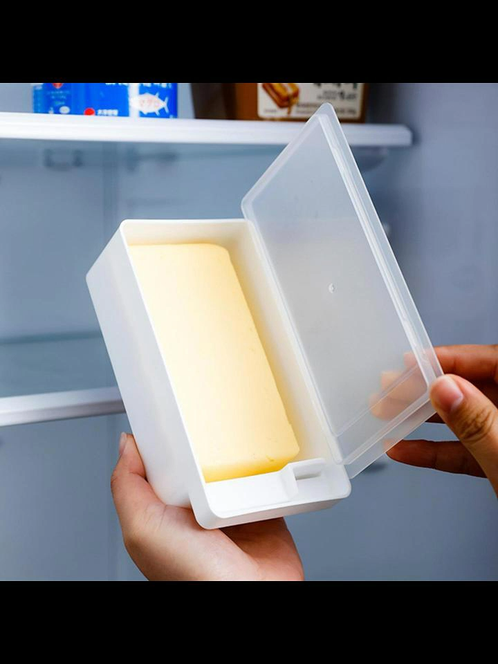 KINGREADY Japanese Style Butter Cutting Storage Box Cheese Storage Container Butter Dish