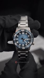 Jam Tangan Pria Alba Mechanical AL4629X1 Blue Dial Silver Stainless Steel Strap