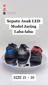 Seaptu Anak Import LED Warna Warni Kelap Kelip Motif S U P R E M E Bisa Cod
