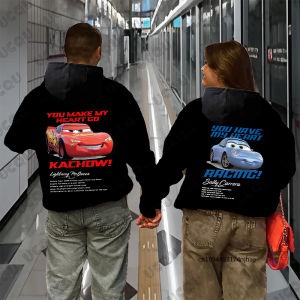 2026 The Cars Lightning Mcqueen & Sally Print Couples Hoodies For Women Men Autumn Winter Long Sleeve Sweatshirt Oversized Tops
