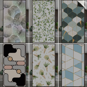 Chặn Ánh Sáng Toàn Bộ Miếng Dán Cửa Sổ Màng Kính Tĩnh Nhà Vệ Sinh Ban Công Cách Nhiệt Bảo Vệ Quyền Riêng Tư Cửa Trượt Đơn Giản Thiết Kế