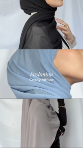 Skarfina | Pashmina Chiffon Ceruty Airflow Premium | Alca Series | Flowy and Breathable