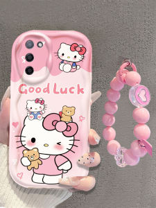 Cute Bear KT Cat Design Silicone Phone Case for OPPOA55s Full Cover Anti-Fall Protection Compatible with 5G Models Female Version Trendy