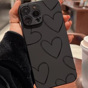 Heart Shaped Pattern Phone Case For iPhone 17 16 15 14 13 12 11 Pro XS Max X XR 6 7 8 Plus Mini Air 17e 16e Shockproof TPU Cover
