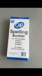 SPELLING BOOKLET PRIMARY GRADE 1-3 / INTERMEDIATE GRADE 4-6