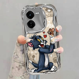 iQOOZ9Turbo Phone Case New Electroplated Z8x Full Cover Cute Cartoon Cat And Mouse Creative Z6 Lovely Z5x Silicone Anti-Fall Z3 Internet Celebrity Womens Style iQOOZ1 Protective Cover