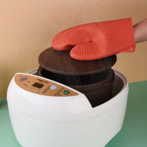 Microwave Mitts Gloves Silicone Glove Heat Resistant Oven Mitt Kitchen Cooking BBQ Pot Holder Gloves Kitchen Accessories