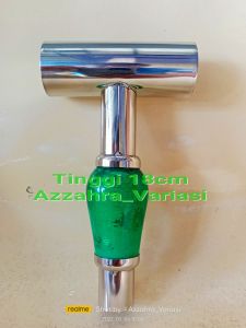 Tuas gigi/ Sift knop/ Tongkat Persneling Mobil dan truk tinggi 18cm Bahan Stainless Kombinasi Akrilik warna warni