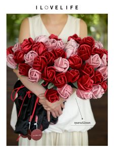 WOAISHENGHUO | Propose Wedding Birthday Valentines Faux Rose Hand Bouquet